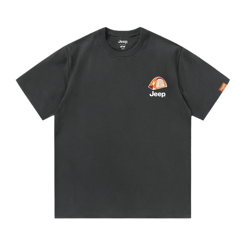 

Футболка для школьников с круглым вырезом Moderate Jeep, темно-серый