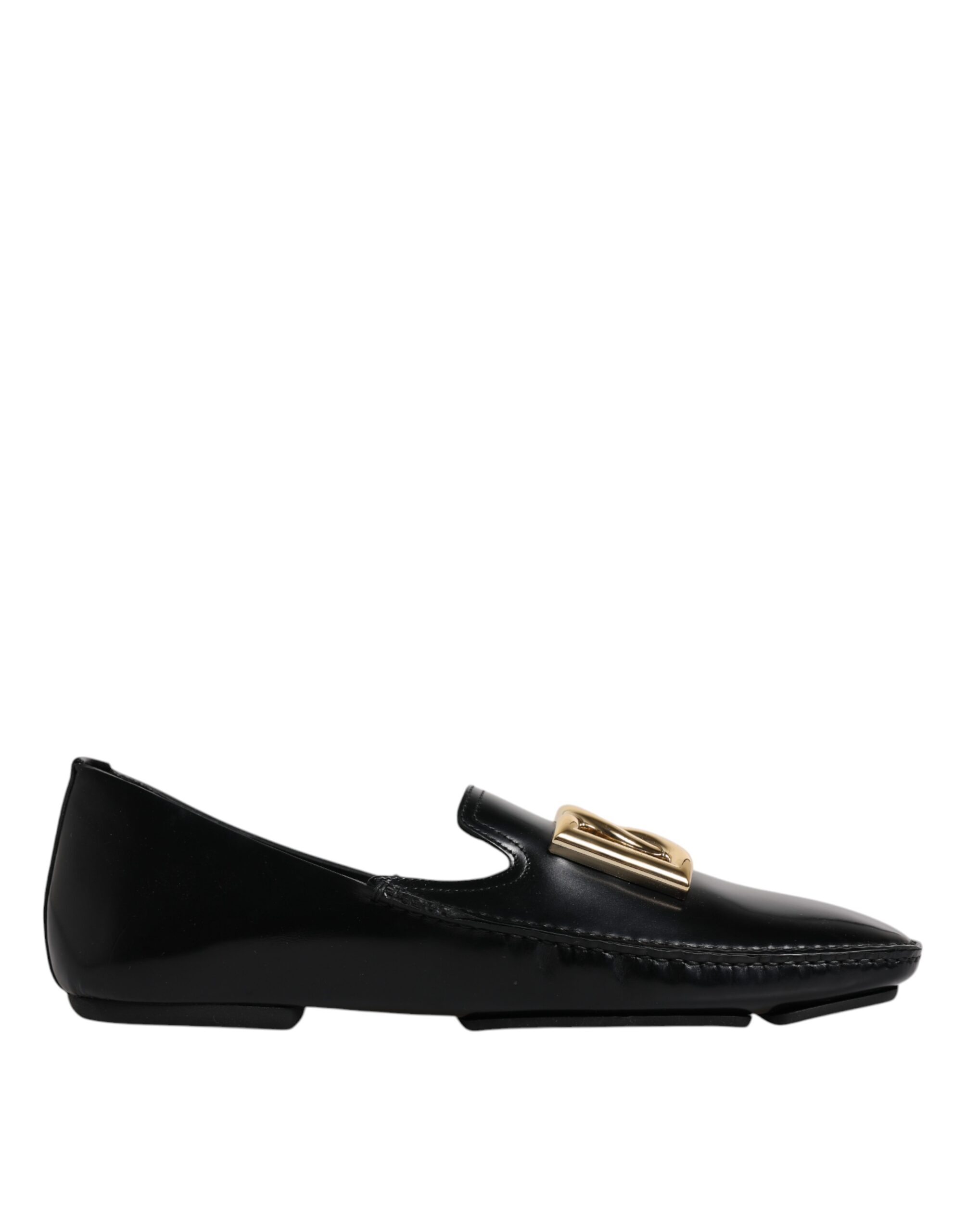 

Черные кожаные туфли-лоферы с логотипом DG для мужчин Dolce & Gabbana