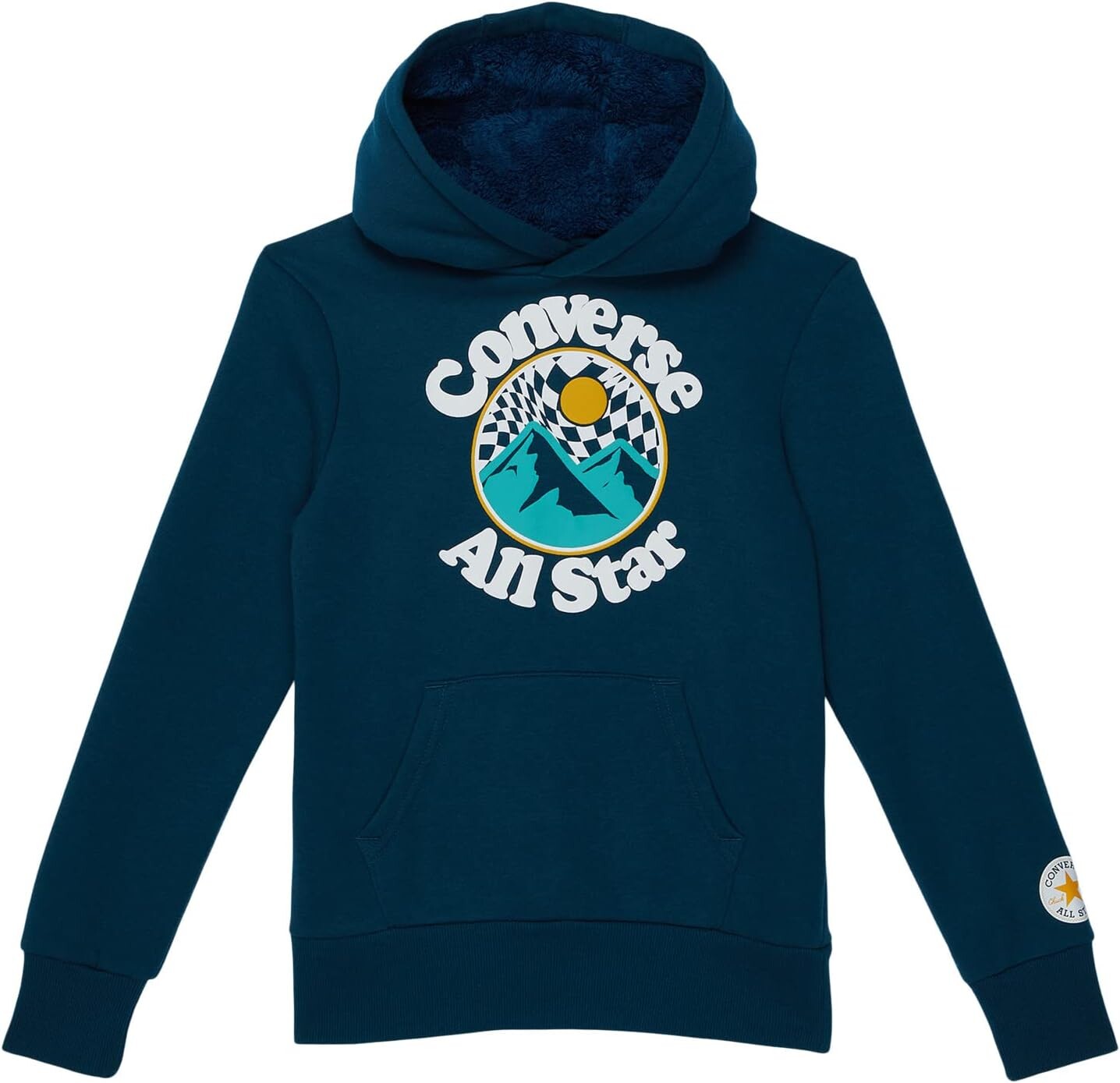 

Худи Converse Graphic Pullover Hoodie, цвет Midnight Turquoise