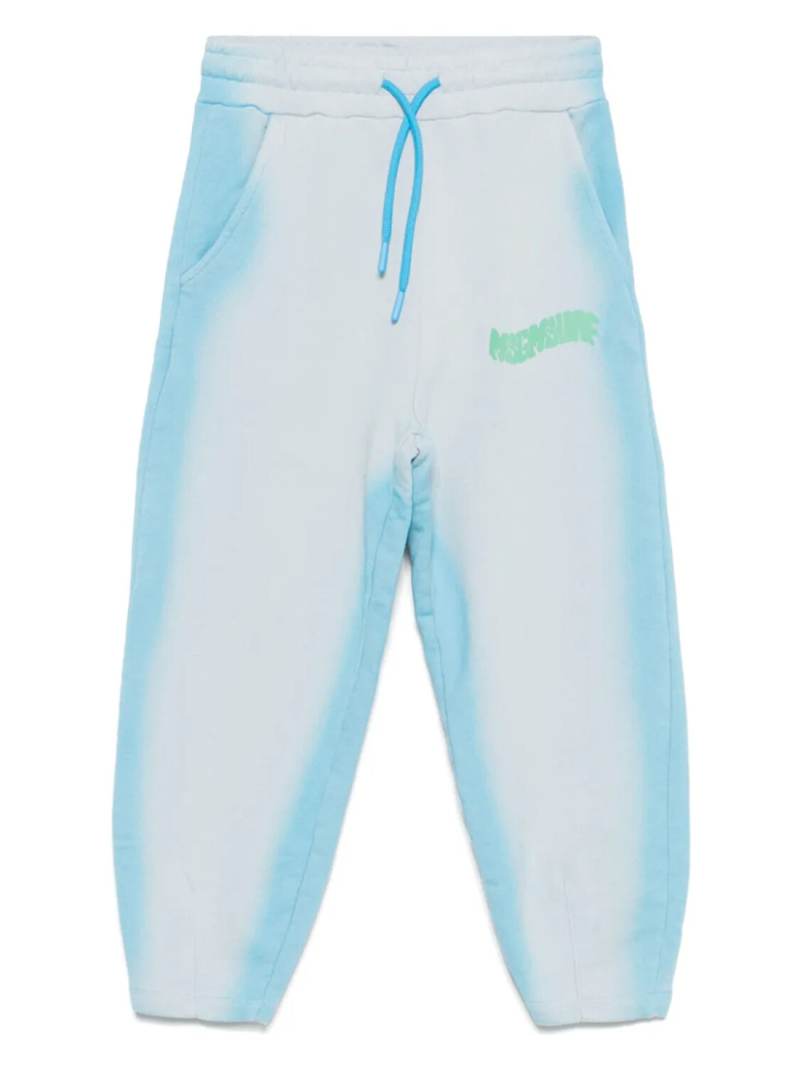 

MSGM Kids спортивные брюки с принтом, синий