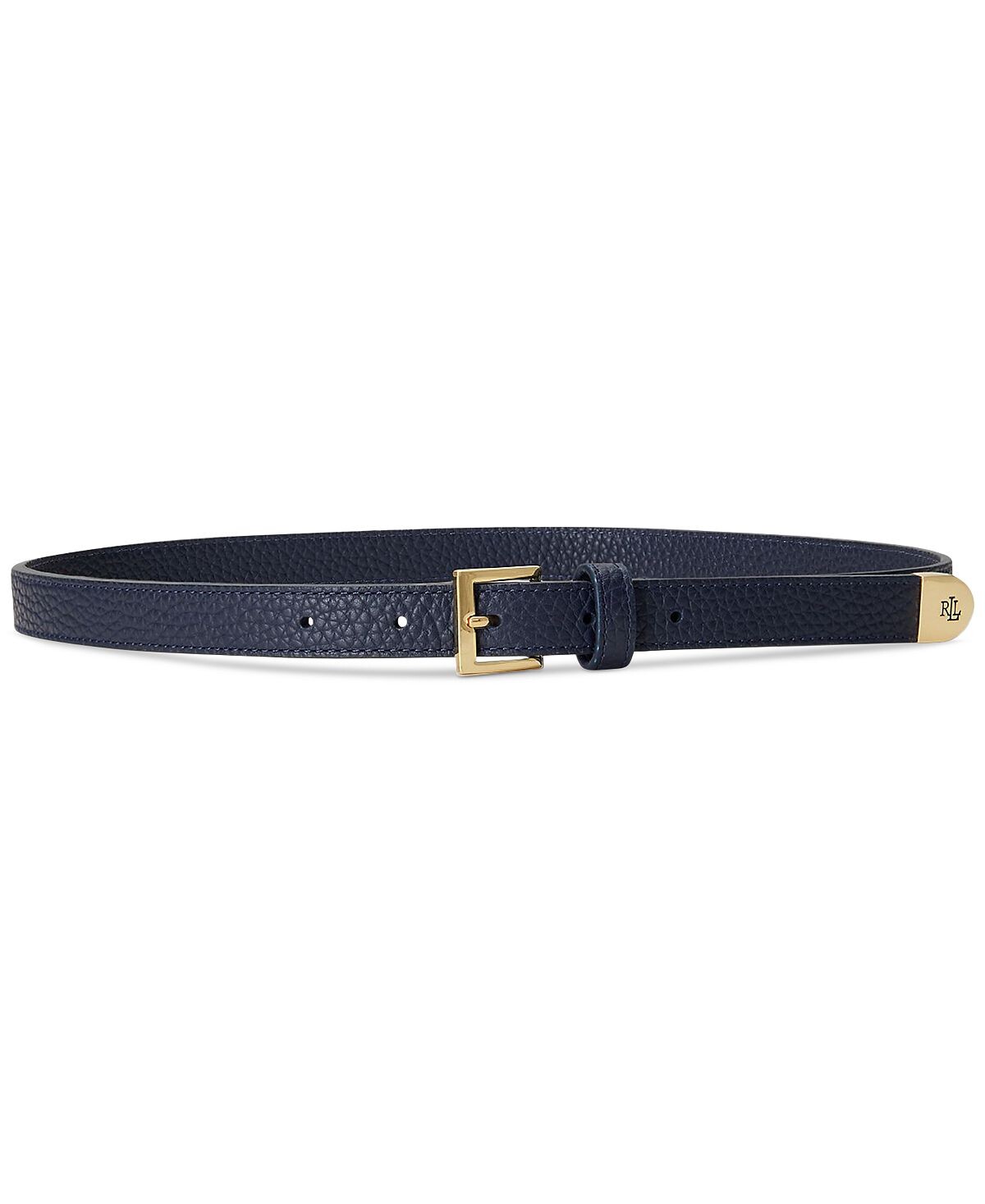 

Женский узкий ремень из шагреневой кожи Lauren Ralph Lauren