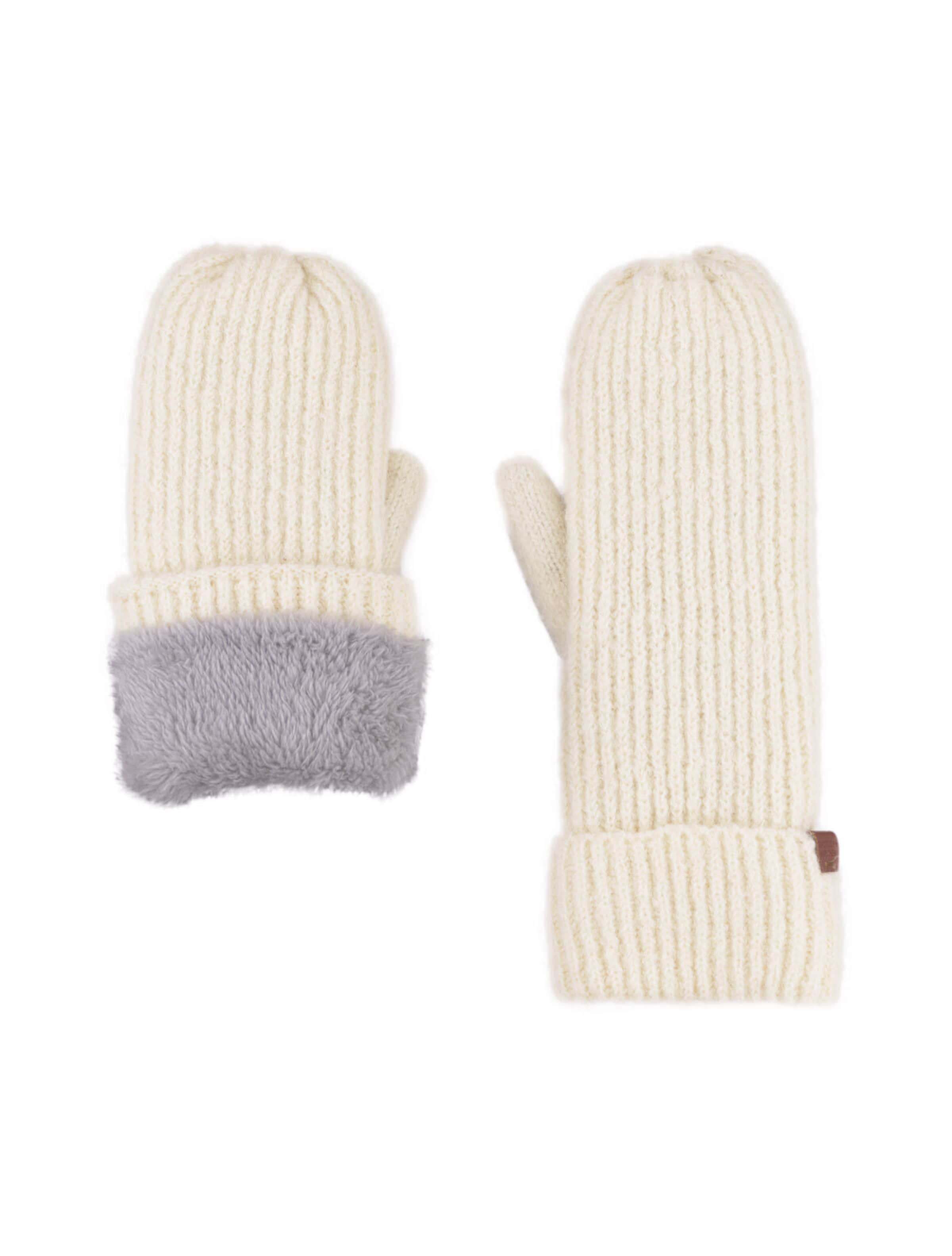 

Bickley + Mitchell Amsterdam Варежки в натуральном белом цвете