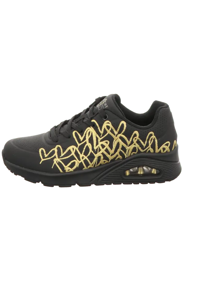 Низкие кроссовки Skechers Sport Uno Golden Heart, черный — фото 2