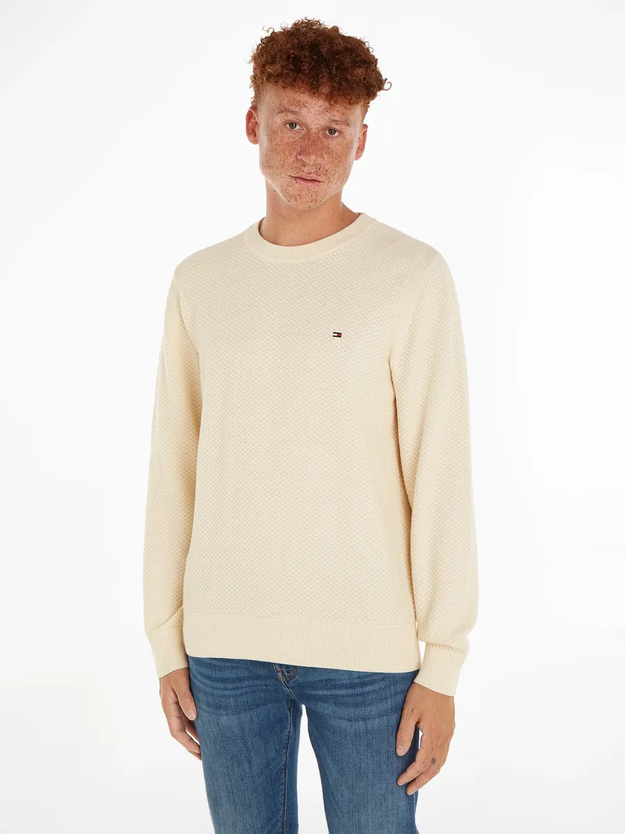 

Свитер с круглым вырезом Tommy Hilfiger "OVAL STRUCTURE CREW NECK", цвет Calico