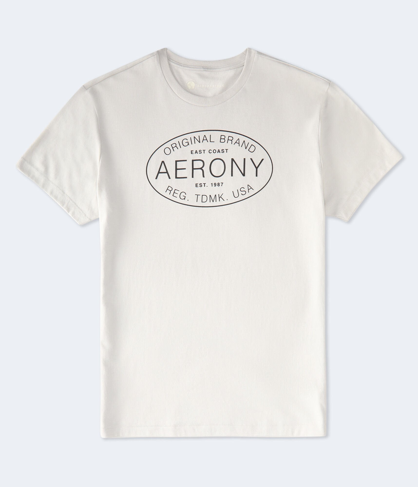 

Футболка Aeropostale Ny с овальным логотипом, серый