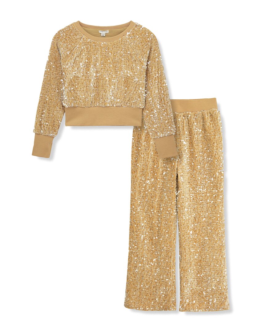 

Комплект брюк Habitual Allover Sequins, бежевый