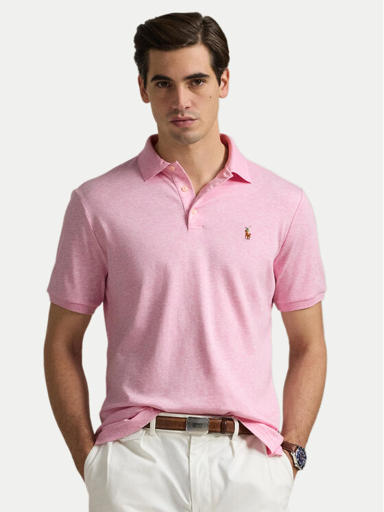 

Рубашка поло облегающего кроя 710704319167 Polo Ralph Lauren, розовый