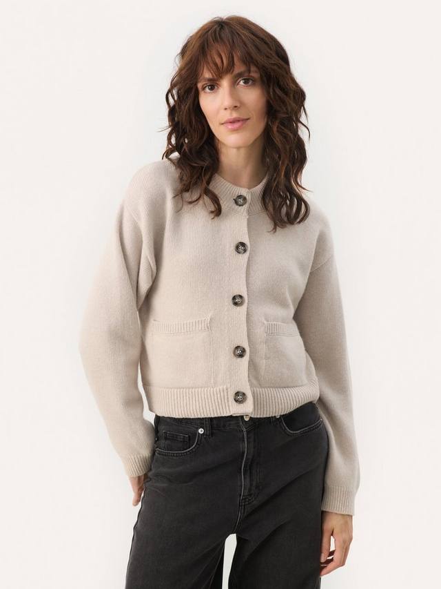 

Кардиган из чистой овечьей шерсти marilou Part Two, цвет Beige Melange