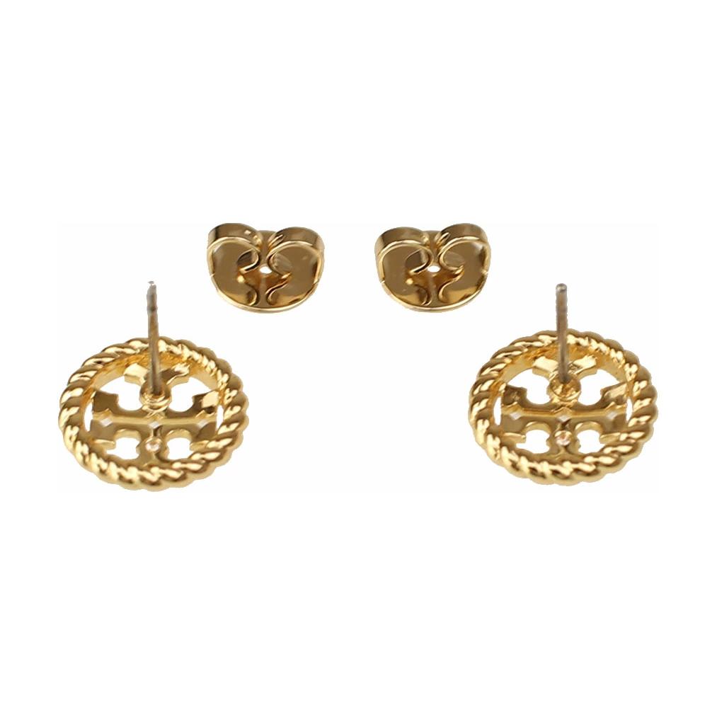 

TORY BURCH Золотые металлические серьги для женщин Gold