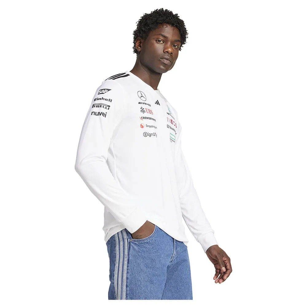 Лонгслив adidas Mercedes AMG Petronas F1 Team, белый купить