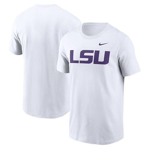 

Мужская белая футболка LSU Tigers Primetime Evergreen Logo Nike