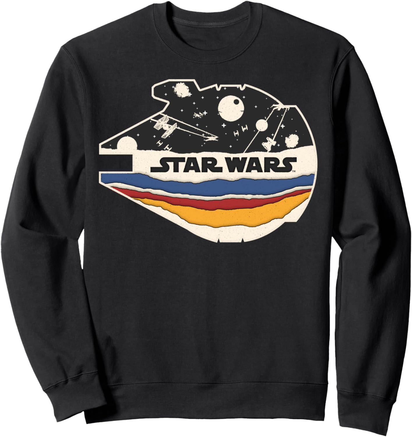 

Толстовка Star Wars Falcon в полоску, черная, Черный, Толстовка Star Wars Falcon в полоску, черная