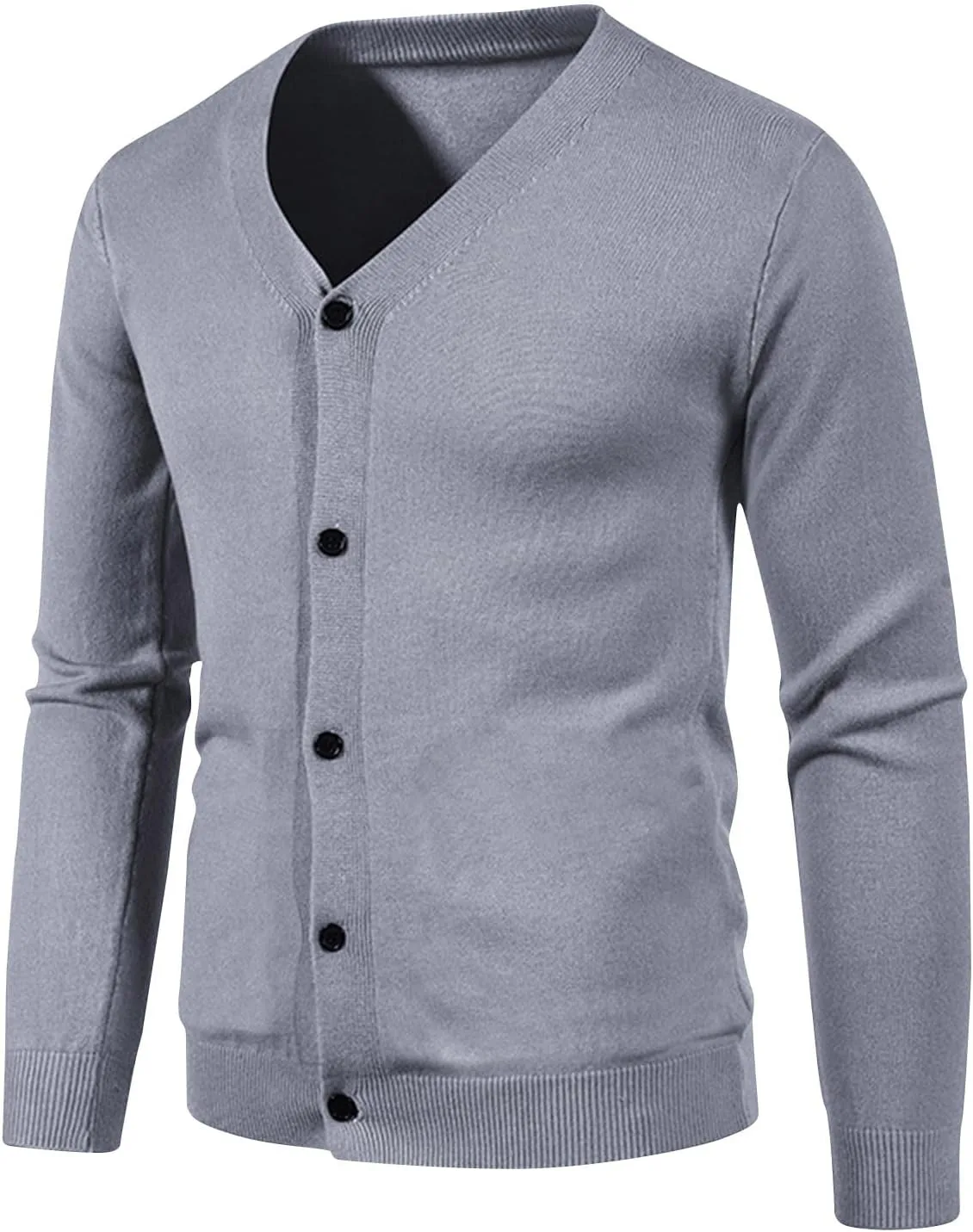 

Мужской кардиган с длинными рукавами и V-образным вырезом Cambkatl