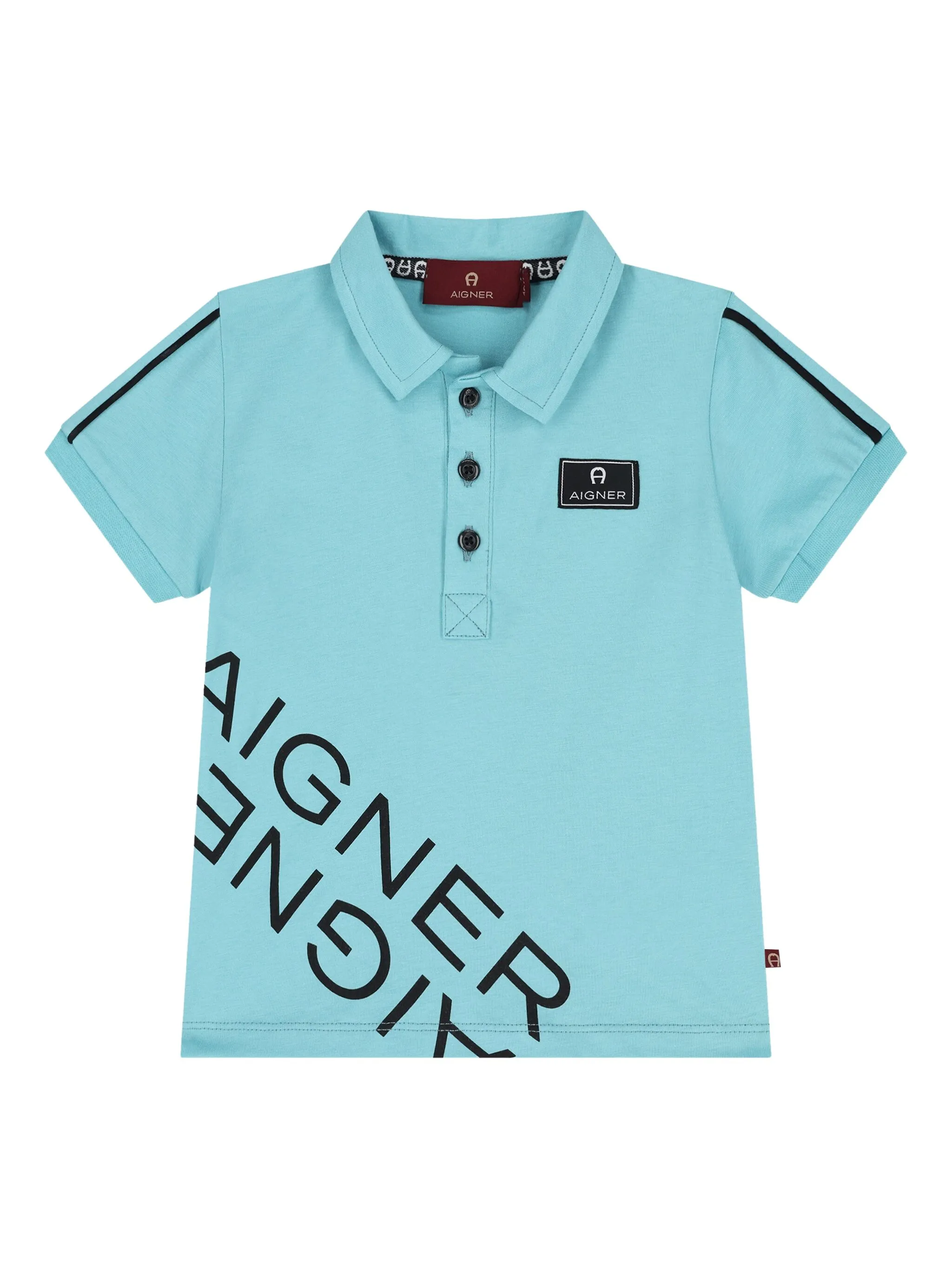 

Рубашка поло с нашивкой-логотипом Aigner Kids, синий