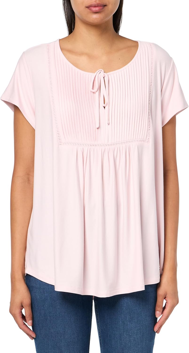 

Женская блузка в крестьянском стиле Tommy Hilfiger с защипами, Ballerina Pink
