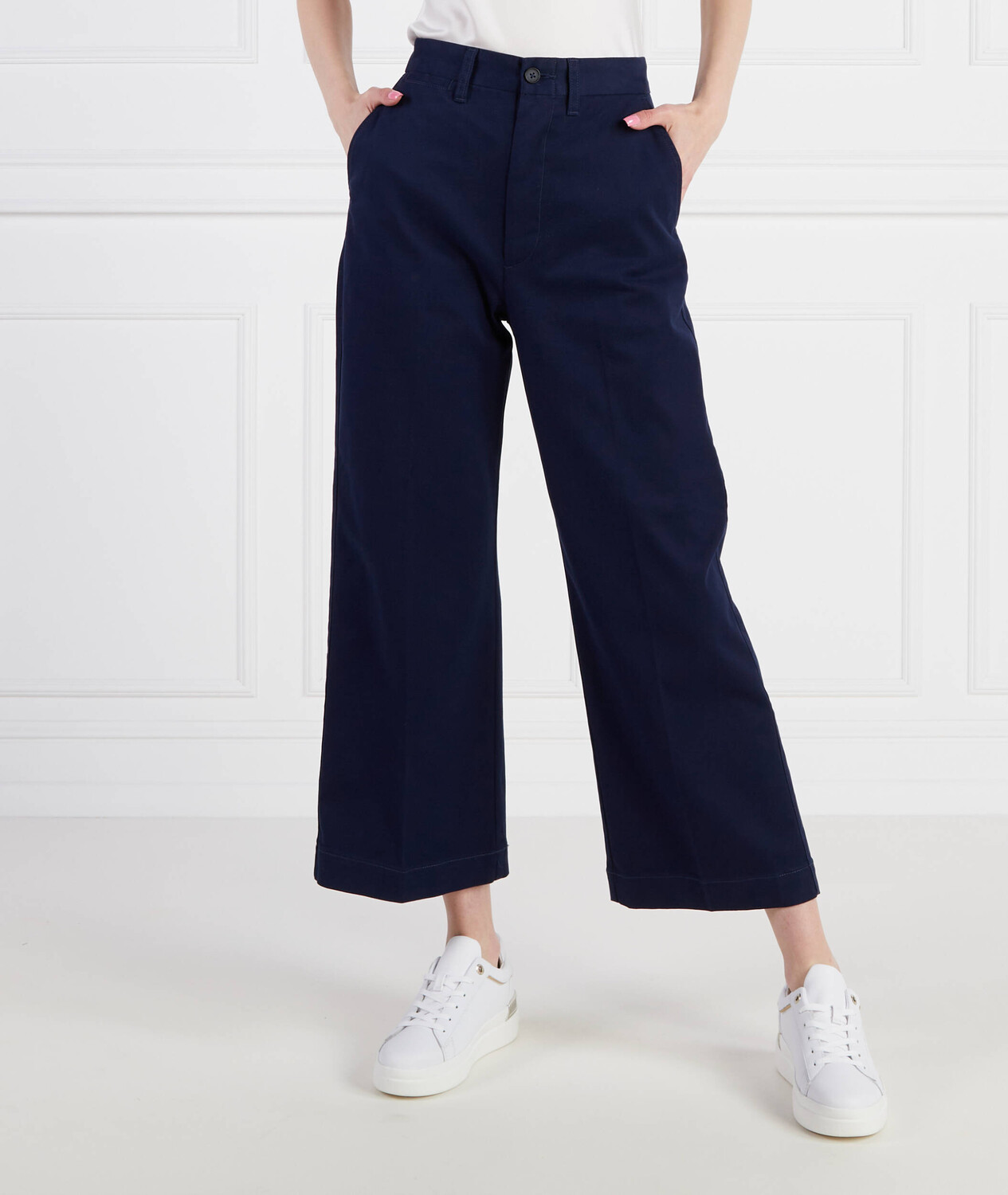 Брюки POLO RALPH LAUREN Cropped Fit, темно-синий — фото 3