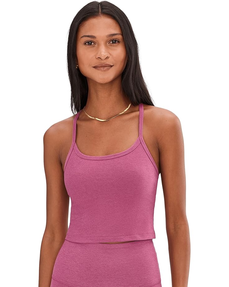 

Женский укороченный топ Beyond Yoga Spacedye Slim Racerback, Smooth Mauve Heather