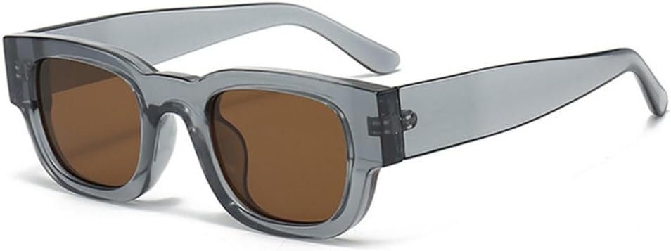 

Популярные модные солнцезащитные очки для женщин, ретро, ​​конфетные цвета, мужские панк-очки, защита от ультрафиолета UV400, трендовые солнцезащитные очки generic, Grey Tea