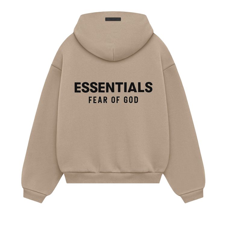 Худи Fear of God Essentials Kids Fleece Hoodie 'Desert Sand', желто-коричневый — фото 2