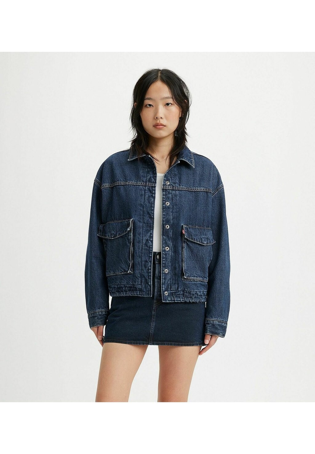 

Джинсовая куртка Levi's WELLTHREAD BELLOS TRKR MY GARDEN, цвет my garden blues