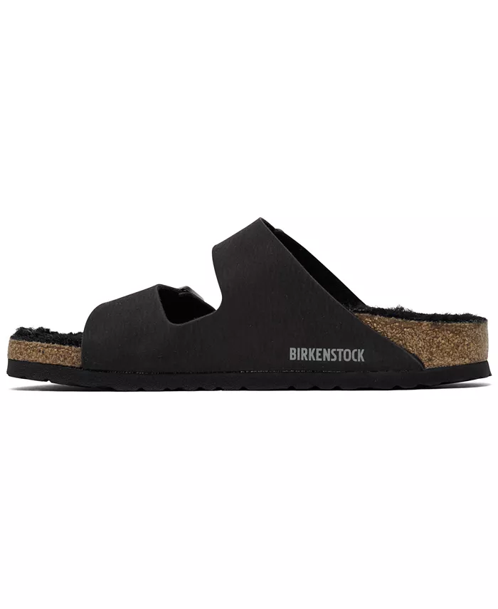 Женские синтетические сандалии Arizona Shearling от Finish Line Birkenstock, черный — фото 3