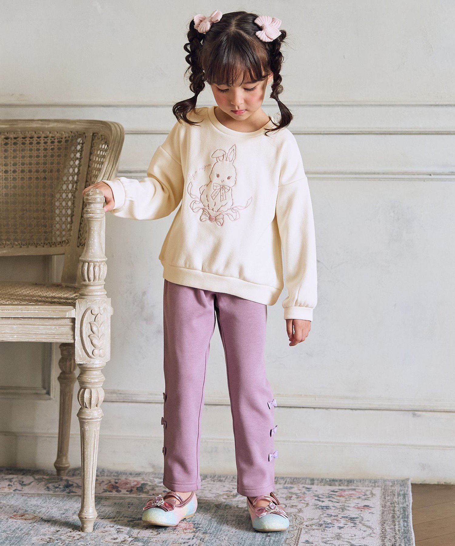 7 Дней Пушистые девчачьи штанишки ANY KIDS, Lavender [082] — фото 3
