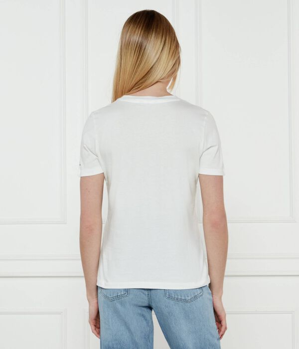 Футболка женская Tommy Hilfiger Regular Fit, белый — фото 3