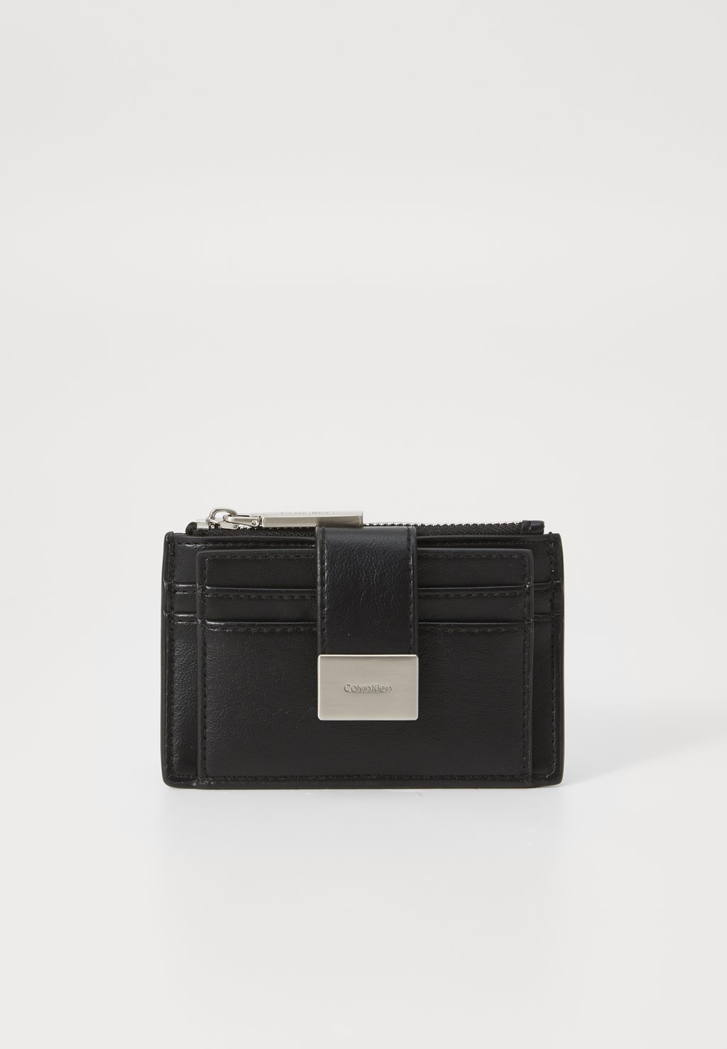 

Кошелек HARDWARE SNAP TOP ZIP CARDHOLDER Calvin Klein, черный