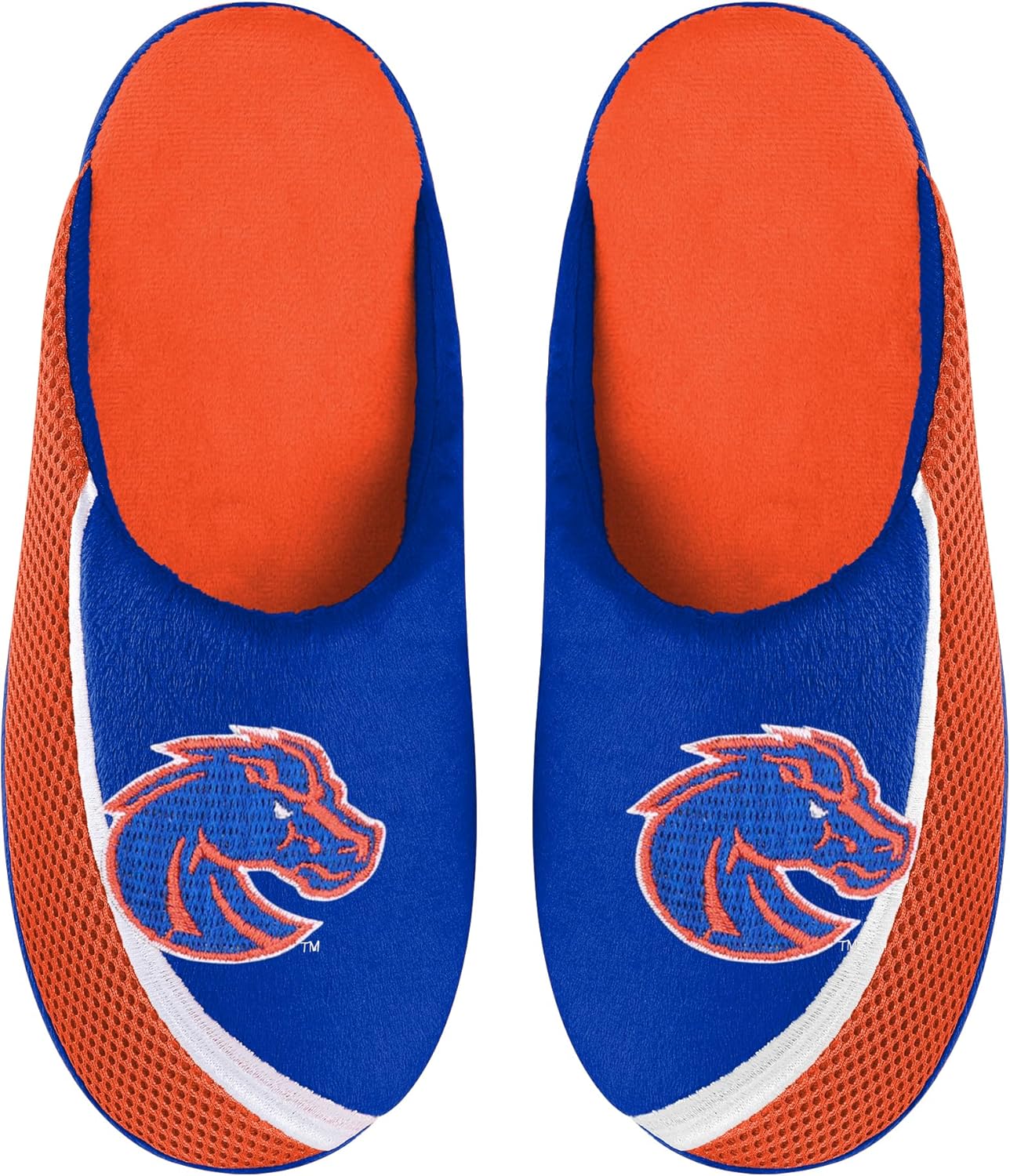 

Мужские тапочки FOCO NCAA 2022 с большим логотипом и цветной окантовкой, Boise State Broncos