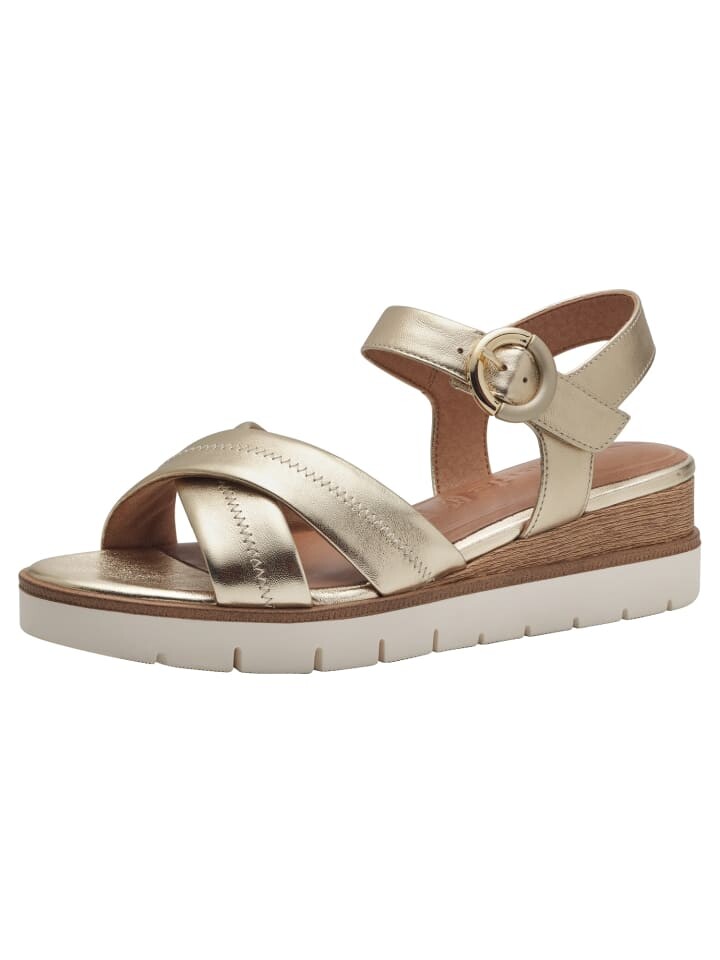 Сандалии на плоской подошве Tamaris Sandalette, цвет light gold