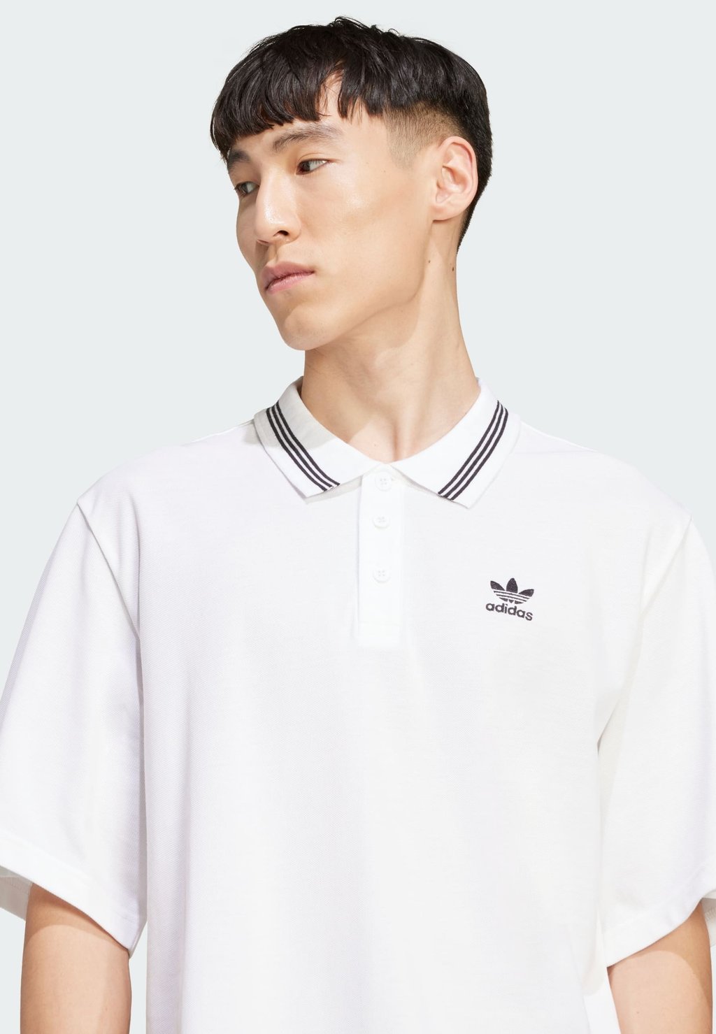 Рубашка поло LOOSE Adidas Originals, белый — фото 3