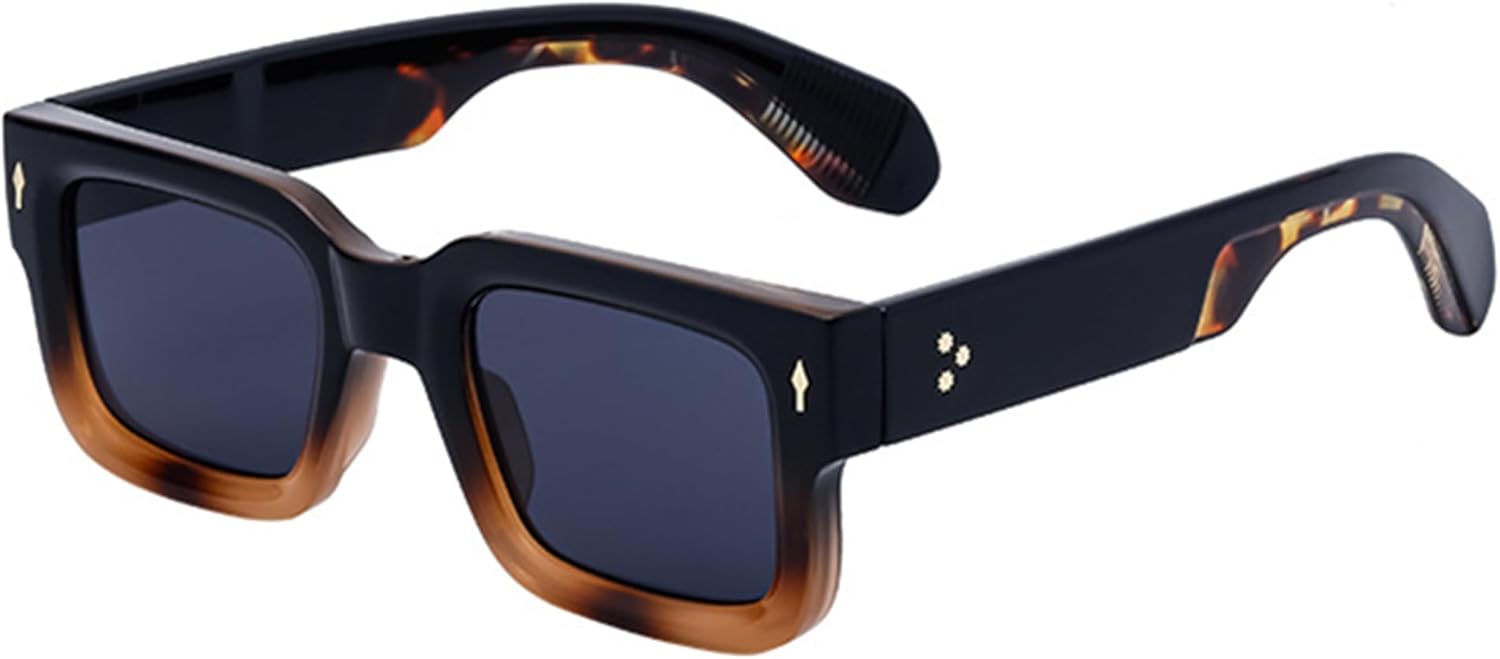 

Солнцезащитные очки bullabulling в толстой квадратной оправе для женщин и мужчин, массивные прямоугольные солнцезащитные очки черного цвета с защитой от УФ-излучения UV400, C6