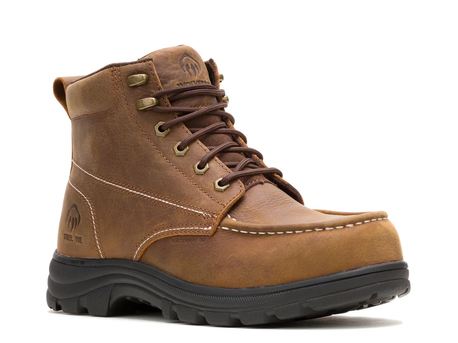 

Ботинки Wolverine Carlsbad Waterproof Steel Toe Work Boot - Men's, темно-коричневый