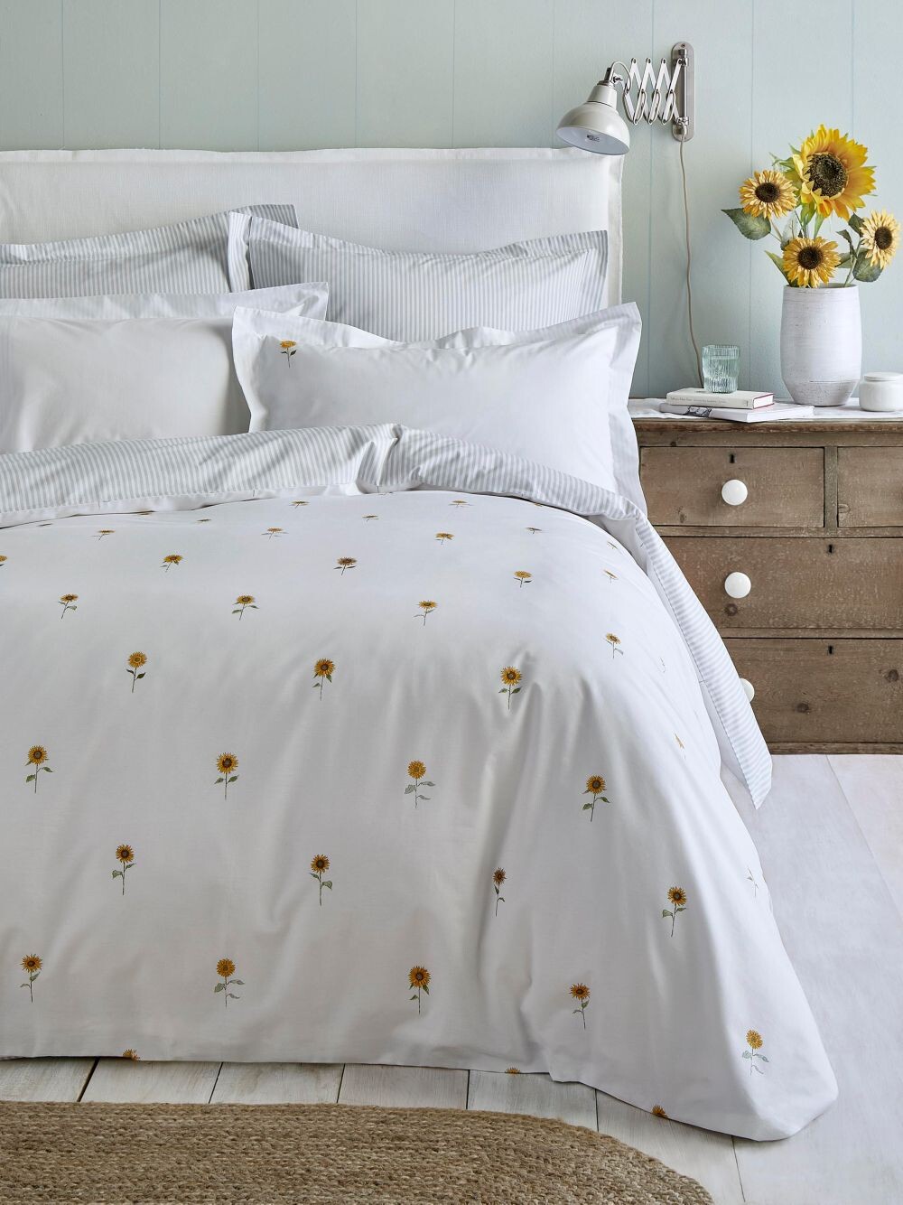 

Двойной пододеяльник Sophie Allport Sunflower, желтый