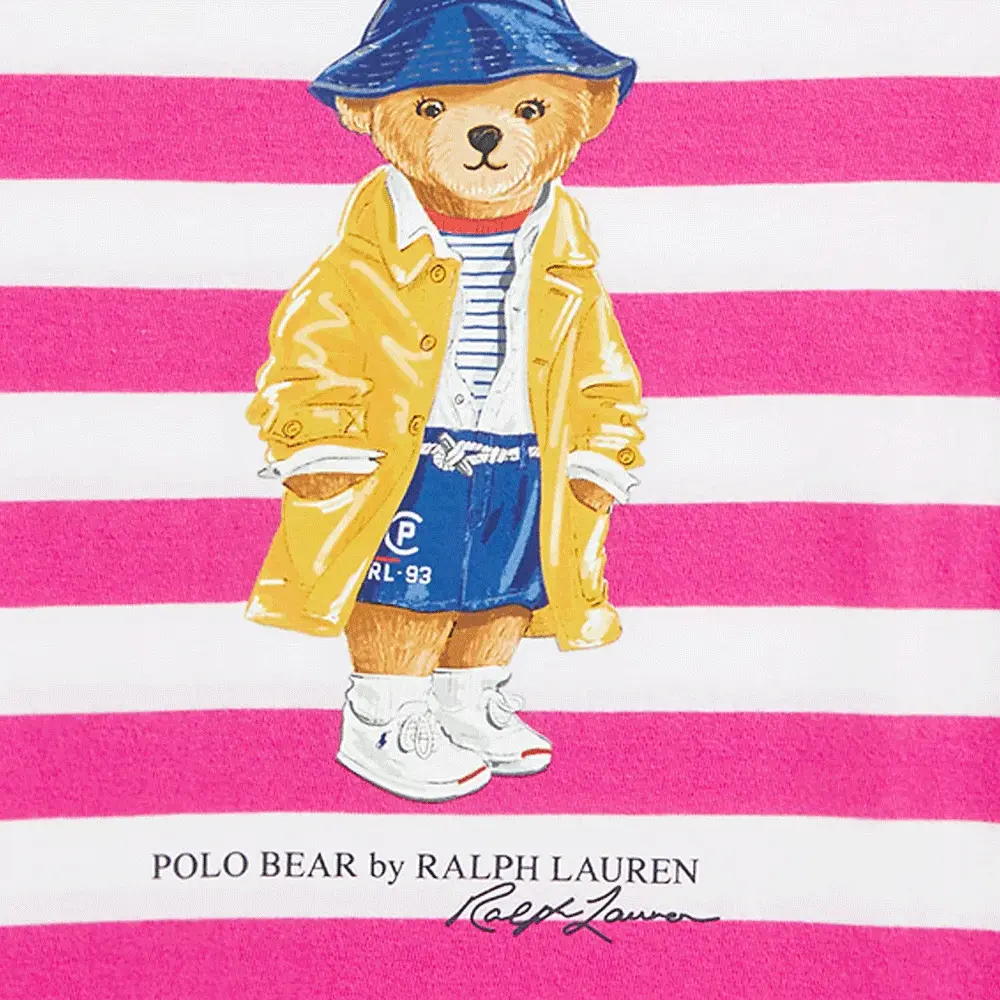 Polo Ralph Lauren Футболка fw25 розовая детская — фото 4