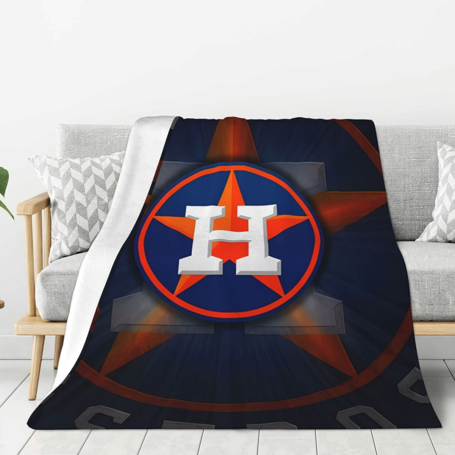 

Одеяло фланелевое Houston Astros, синий