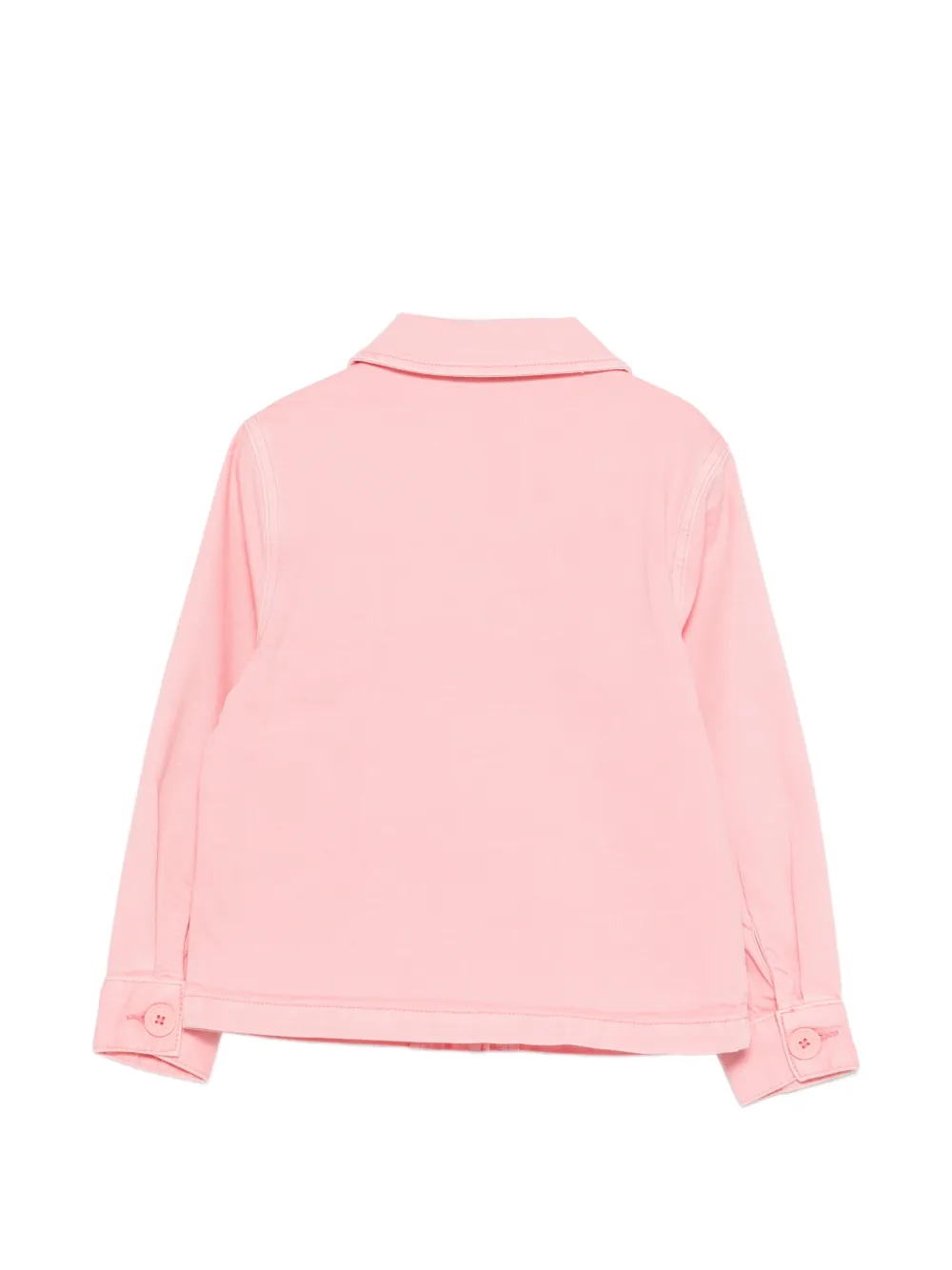 Куртка с вышивкой в виде цветов и передними карманами Stella Mccartney Kids, розовый — фото 2