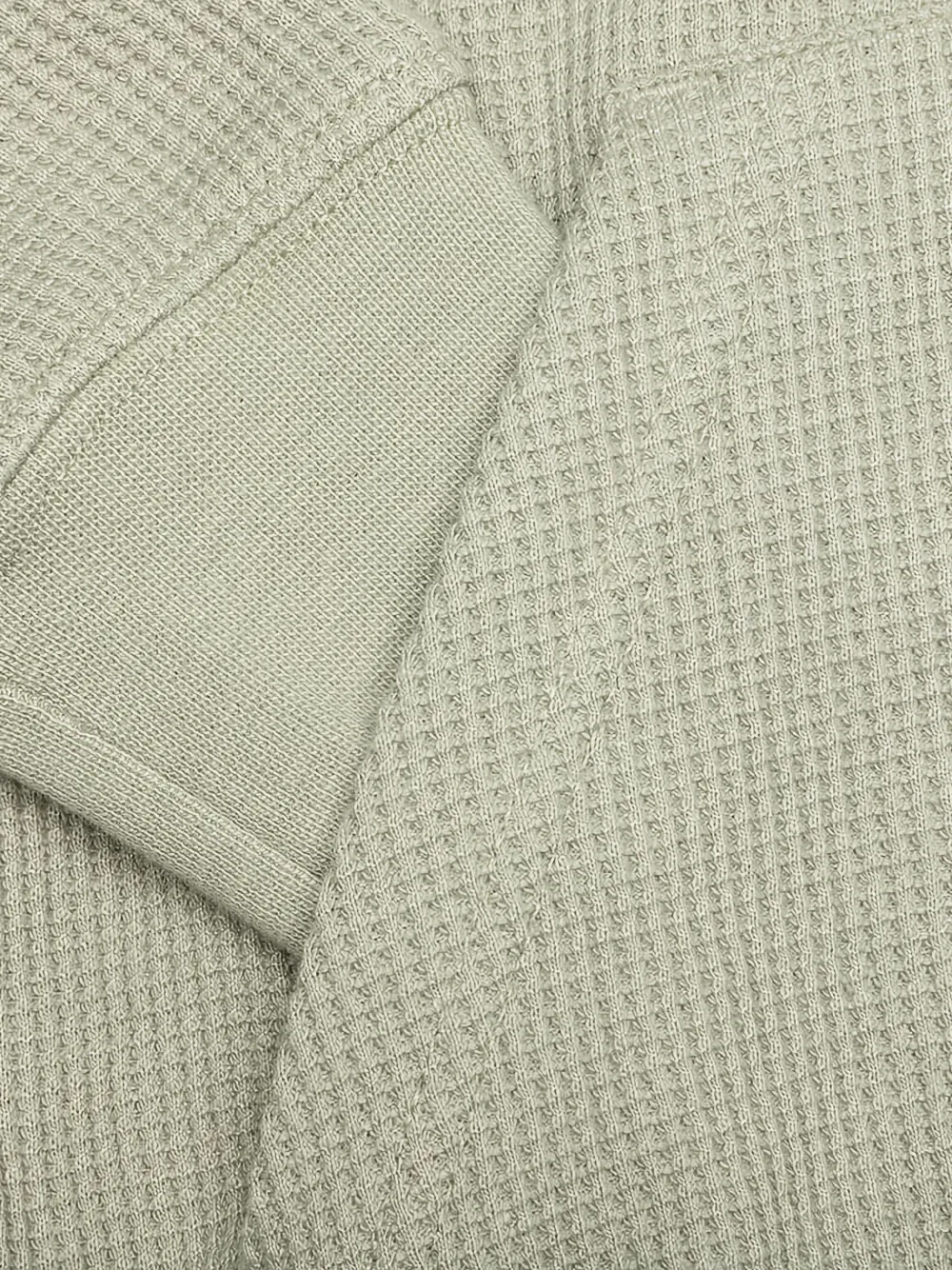 Худи-поло с вафельной текстурой Fear Of God Essentials Kids, зеленый — фото 4