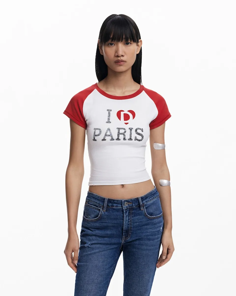 

Женская футболка "Я люблю Париж Desigual, красный