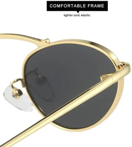 

Солнцезащитные очки в овальной оправе «кошачий глаз» 2026 года для женщин. Классические панк-очки, винтажные модные металлические солнцезащитные очки для женщин MTZJH