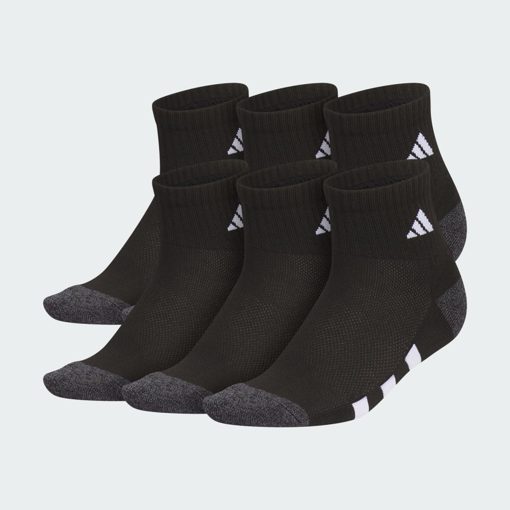 

Носки Adidas Athletic Cushioned 6-Pack Quarter Socks Kids, цвет Black/Onix/White