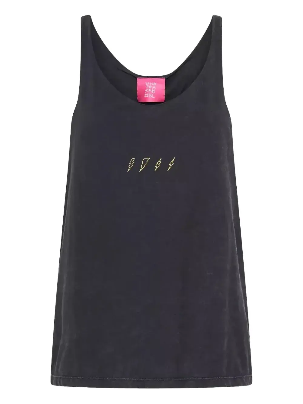 

Топ с принтом «молния» One Teaspoon, серый