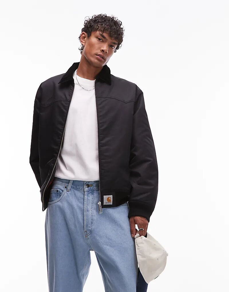 

Стеганая куртка-молния Carhartt WIP Sante Fe Alumni черного цвета, Черный, Стеганая куртка-молния Carhartt WIP Sante Fe Alumni черного цвета