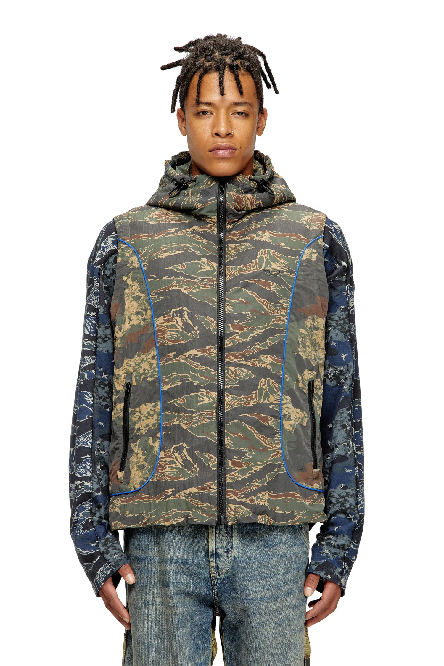 Мужская куртка без рукавов J-OSTEND-SL-CAMU Diesel, цвет Camouflage