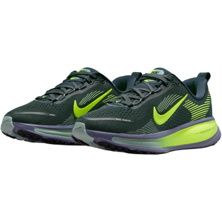 Nike Vomero 18: Детские Беговые Кроссовки (Черный/Зеленый) — фото 4