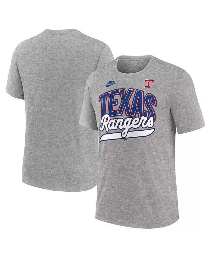 

Мужская футболка Heather Gray Texas Rangers Cooperstown Collection Retro Tri-Blend Nike