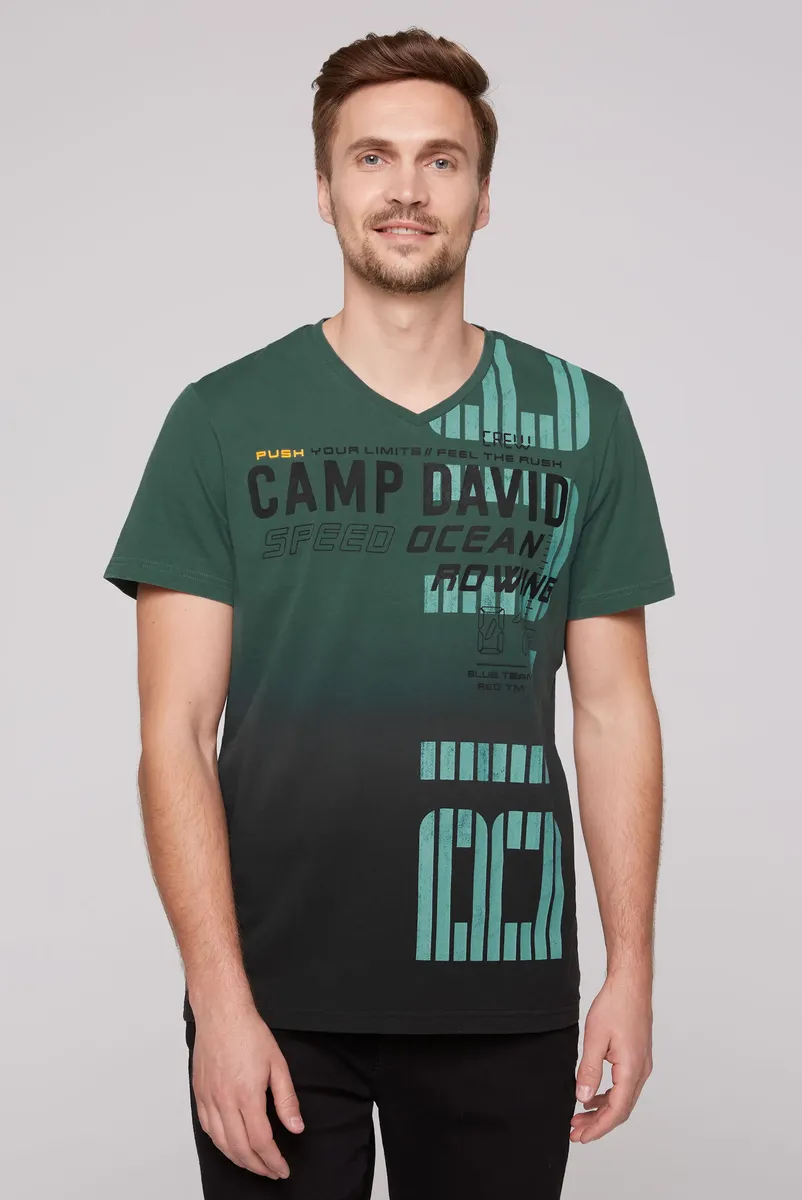 

Футболка CAMP DAVID с мужским V-образным вырезом, зеленый