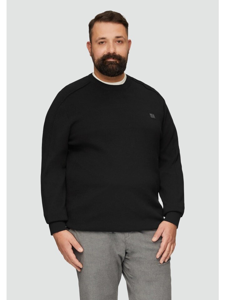 

Пуловер s.Oliver Strickpullover langarm, черный