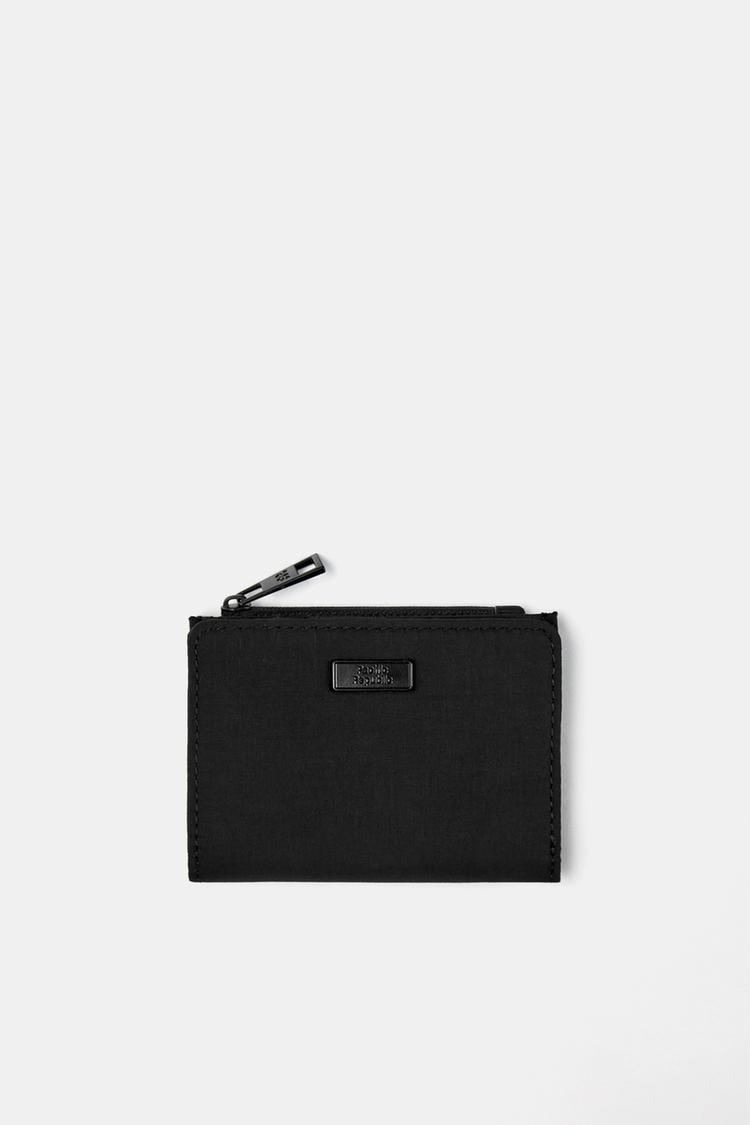 

Нейлоновый кошелек для карточек Pull And Bear, черный