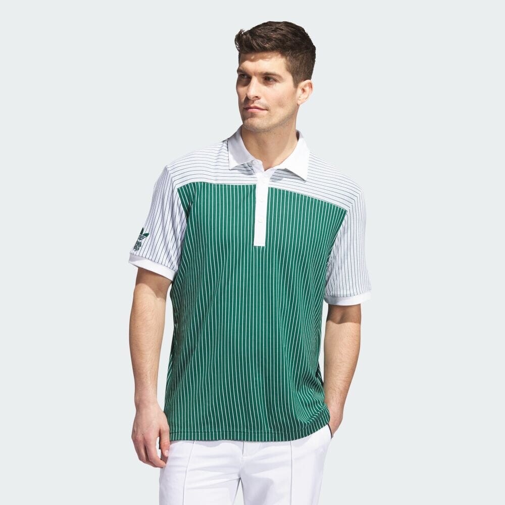 

Поло Adidas BOGEY BOYS striped polo, цвет College Green